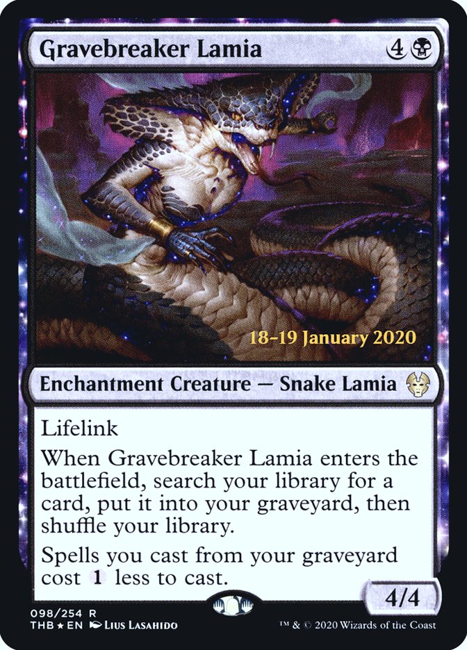 Gravebreaker Lamia [Theros Beyond Death Prerelease Promos] | Odin's Place