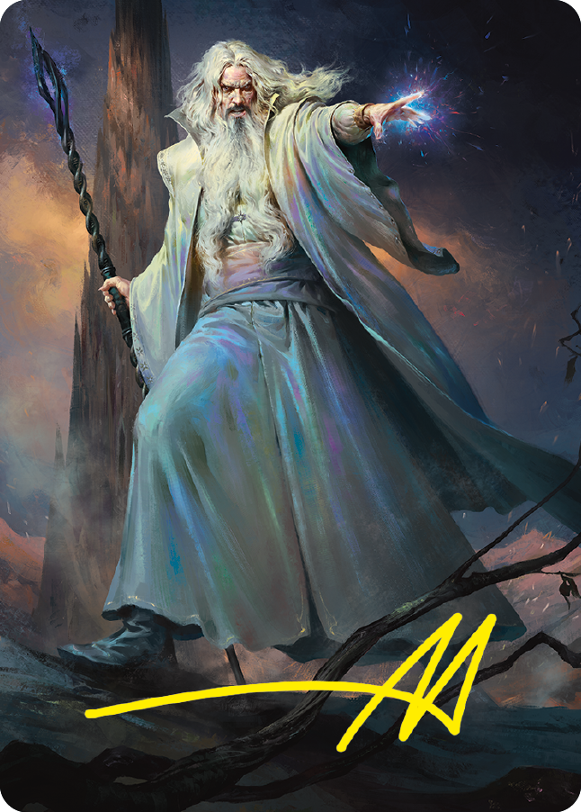 Saruman of Many Colors Art Card (Gold-Stamped Signature) [The Lord of the Rings: Tales of Middle-earth Art Series] | Odin's Place