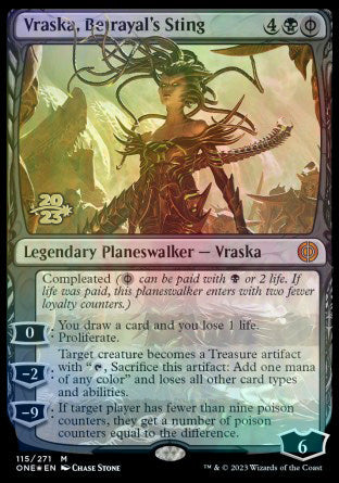 Vraska, Betrayal's Sting [Phyrexia: All Will Be One Prerelease Promos] | Odin's Place