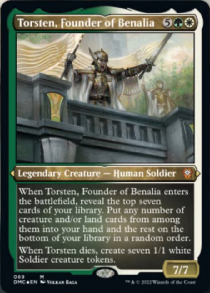 Torsten, Founder of Benalia (Foil Etched) [Dominaria United Commander] | Odin's Place