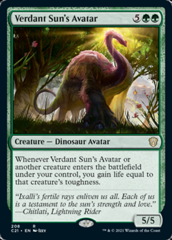 Verdant Sun's Avatar [Commander 2021] | Odin's Place