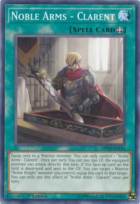 Noble Arms - Clarent [MP19-EN144] Common | Odin's Place