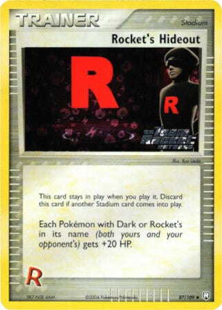 Rocket's Hideout (87/109) (Stamped) [EX: Team Rocket Returns] | Odin's Place