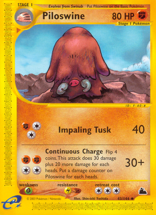 Piloswine (43/144) [Skyridge] | Odin's Place