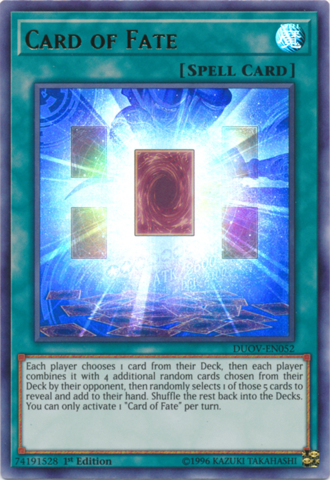 Card of Fate [DUOV-EN052] Ultra Rare | Odin's Place