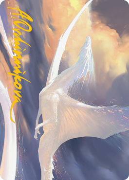 Timeless Dragon Art Card (Gold-Stamped Signature) [Modern Horizons 2 Art Series] | Odin's Place