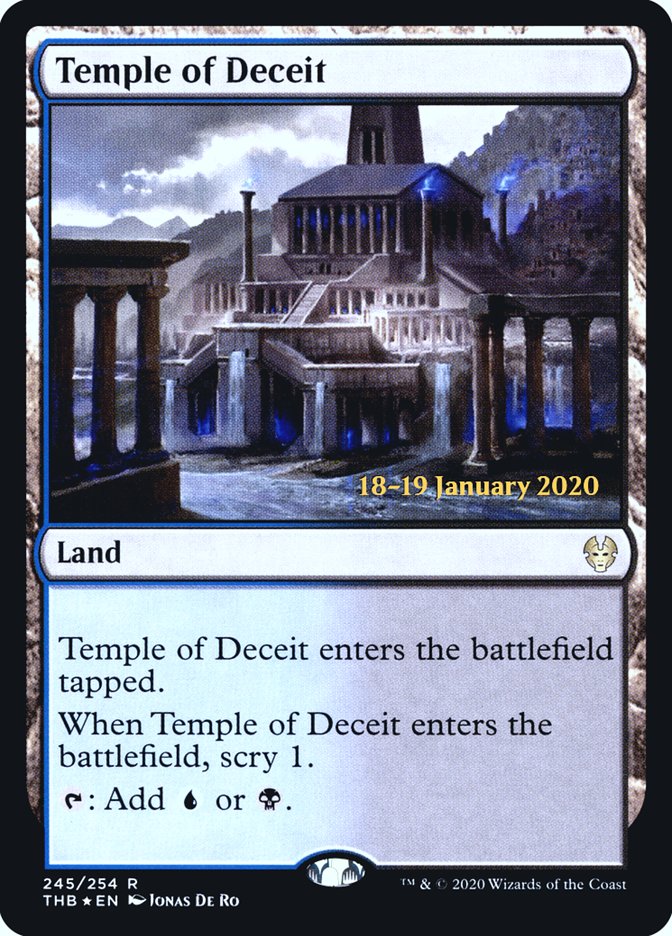 Temple of Deceit [Theros Beyond Death Prerelease Promos] | Odin's Place