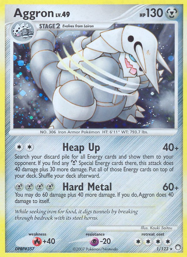 Aggron (1/123) [Diamond & Pearl: Mysterious Treasures] | Odin's Place