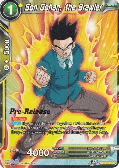 Son Gohan, the Brawler (BT14-098) [Cross Spirits Prerelease Promos] | Odin's Place