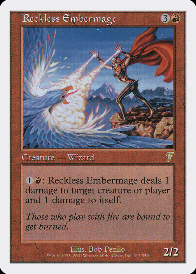 Reckless Embermage (212) [Seventh Edition] | Odin's Place
