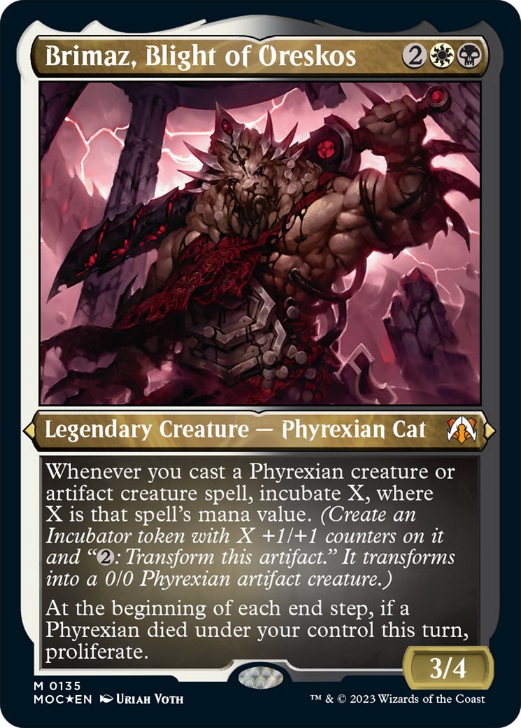 Brimaz, Blight of Oreskos (Display Commander) [March of the Machine Commander] | Odin's Place