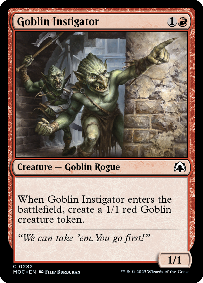 Goblin Instigator [March of the Machine Commander] | Odin's Place