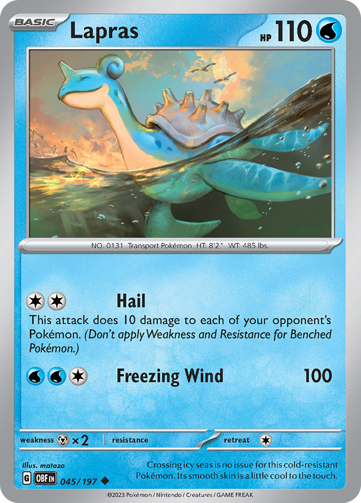 Lapras (045/197) [Scarlet & Violet: Obsidian Flames] | Odin's Place