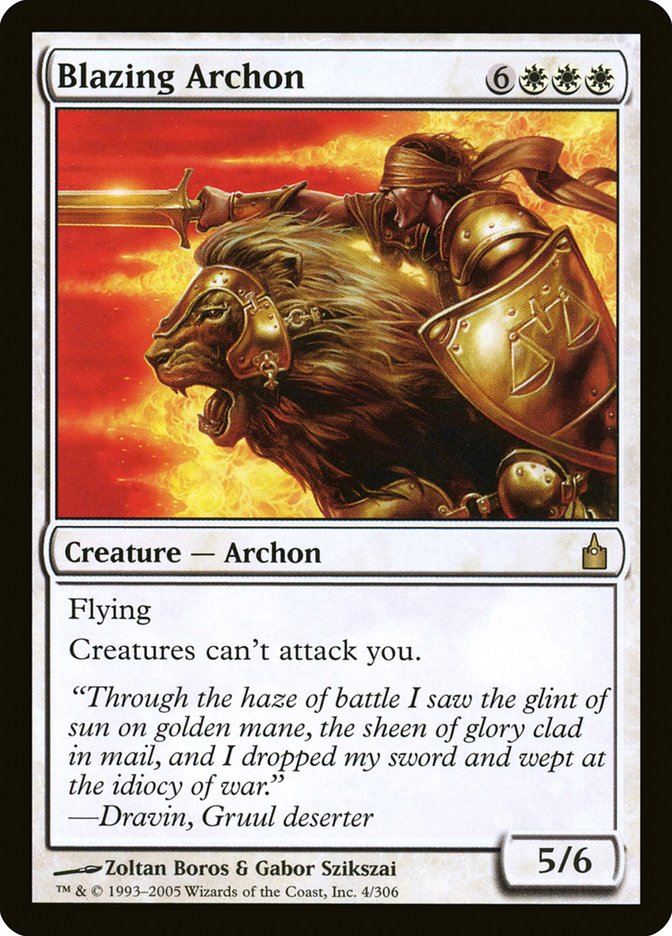 Blazing Archon (4) [Ravnica: City of Guilds] | Odin's Place