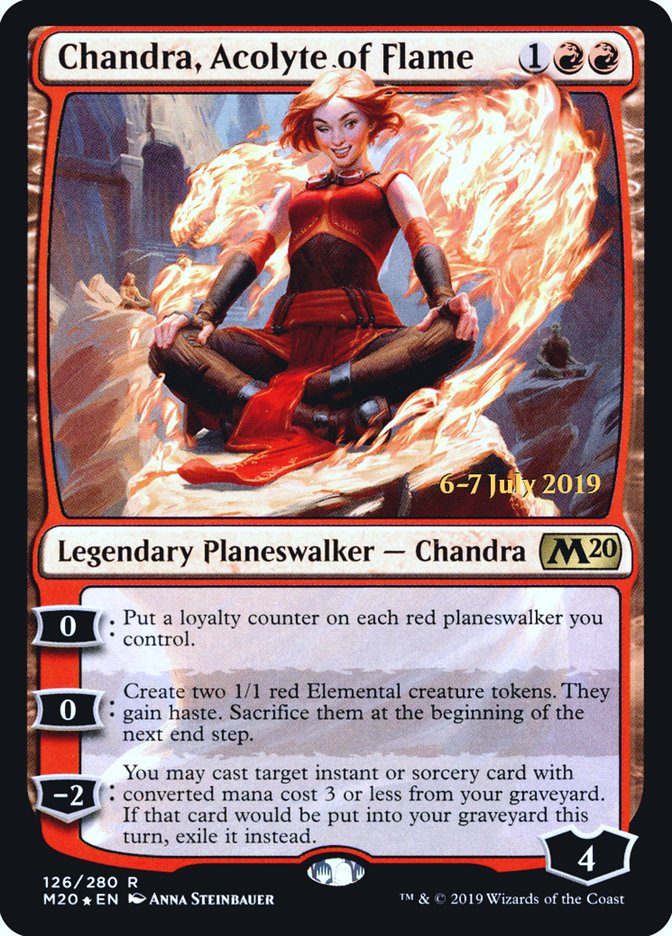 Chandra, Acolyte of Flame [Core Set 2020 Prerelease Promos] | Odin's Place