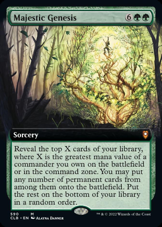 Majestic Genesis (Extended Art) [Commander Legends: Battle for Baldur's Gate] | Odin's Place