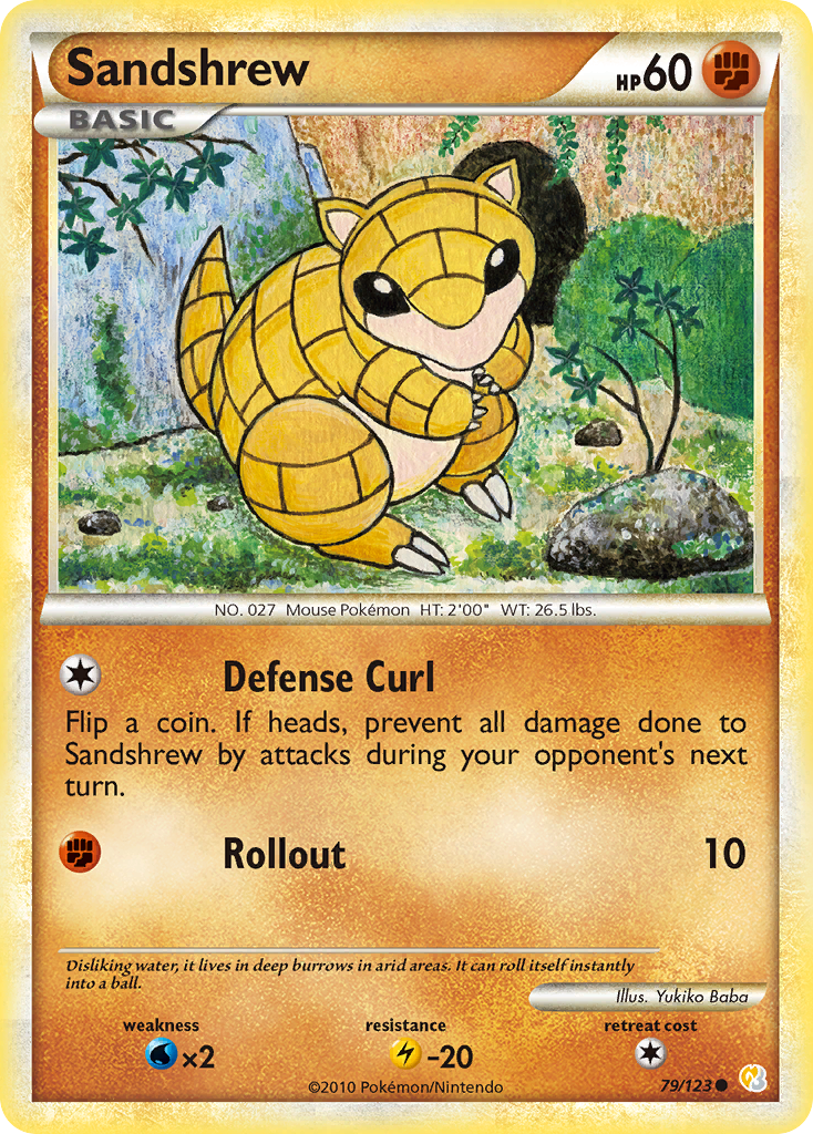 Sandshrew (79/123) [HeartGold & SoulSilver: Base Set] | Odin's Place