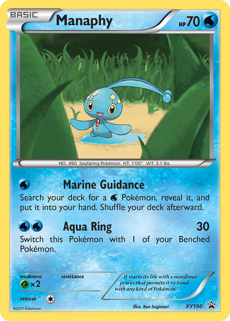 Manaphy (XY190) [XY: Black Star Promos] | Odin's Place