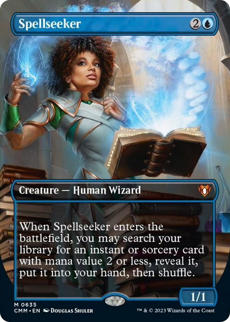 Spellseeker (Borderless Alternate Art) [Commander Masters] | Odin's Place