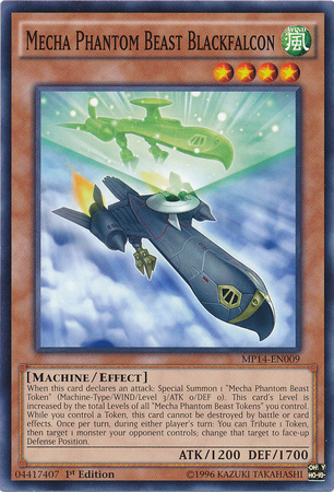Mecha Phantom Beast Blackfalcon [MP14-EN009] Common | Odin's Place