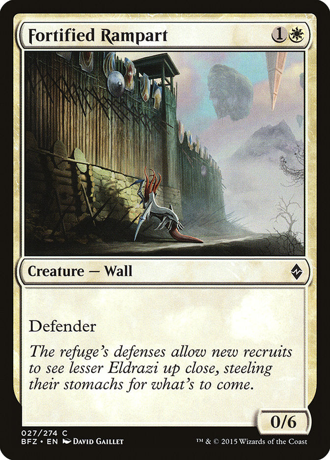 Fortified Rampart (27) [Battle for Zendikar] | Odin's Place