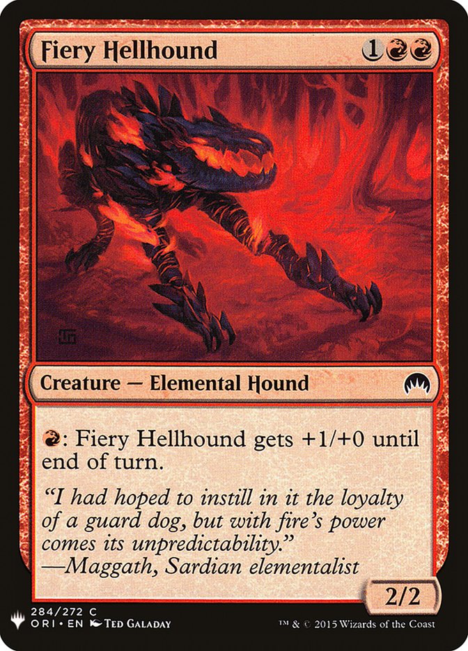 Fiery Hellhound [Mystery Booster] | Odin's Place