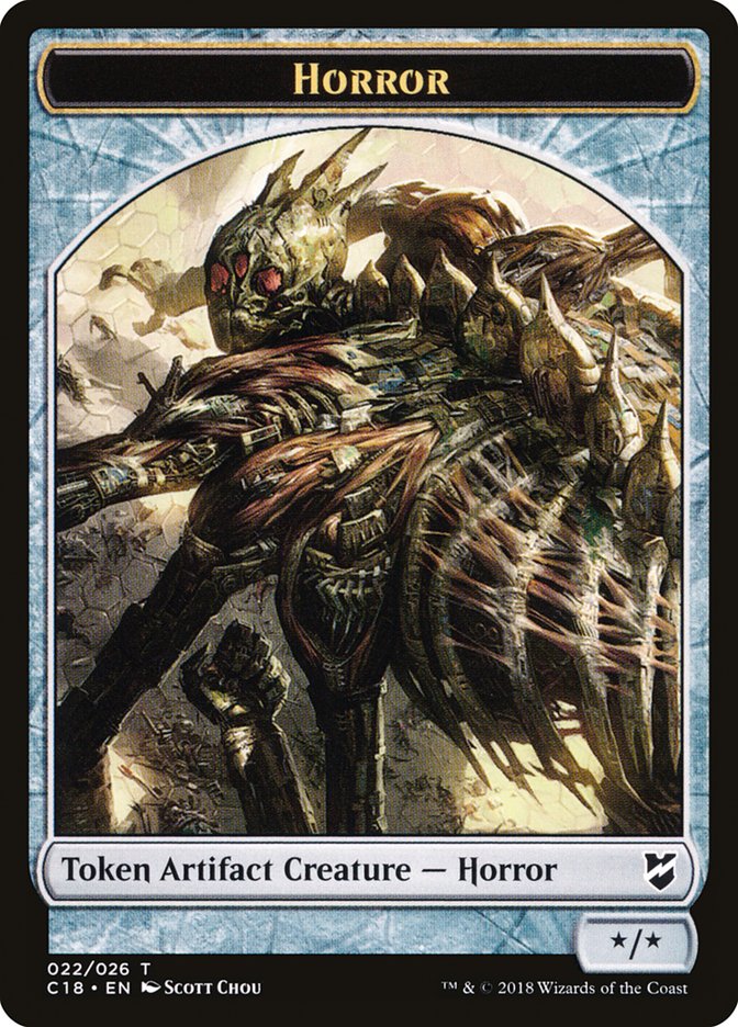 Mask // Horror Double-Sided Token [Commander 2018 Tokens] | Odin's Place