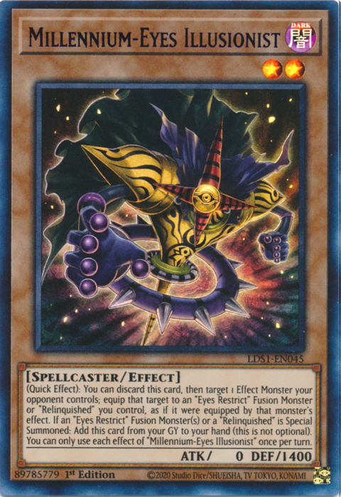 Millennium-Eyes Illusionist (Purple) [LDS1-EN045] Ultra Rare | Odin's Place