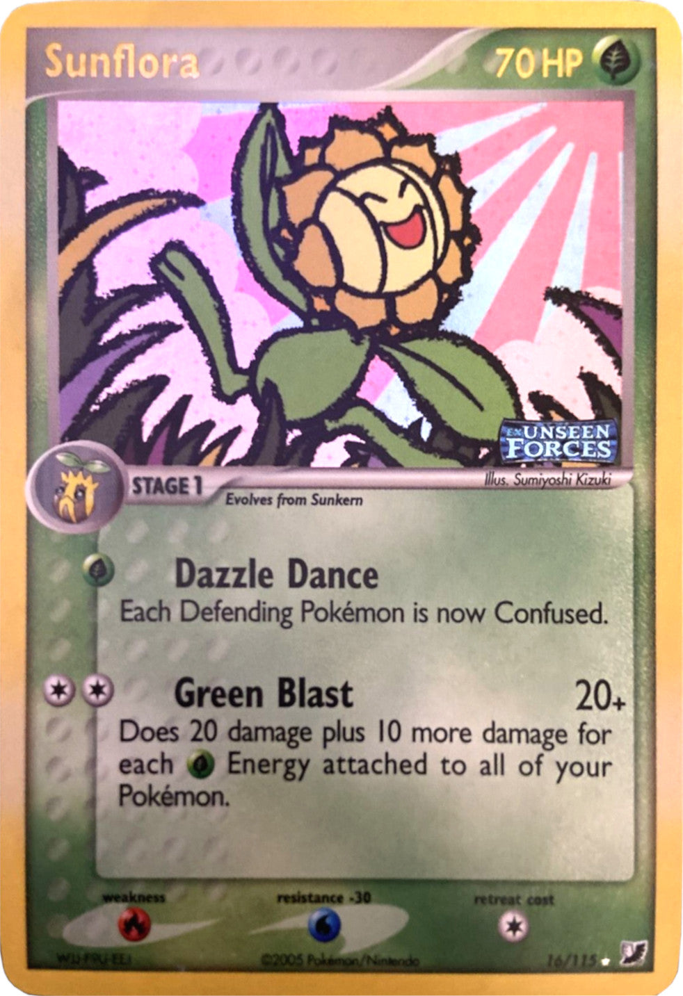 Sunflora (16/115) (Stamped) [EX: Unseen Forces] | Odin's Place