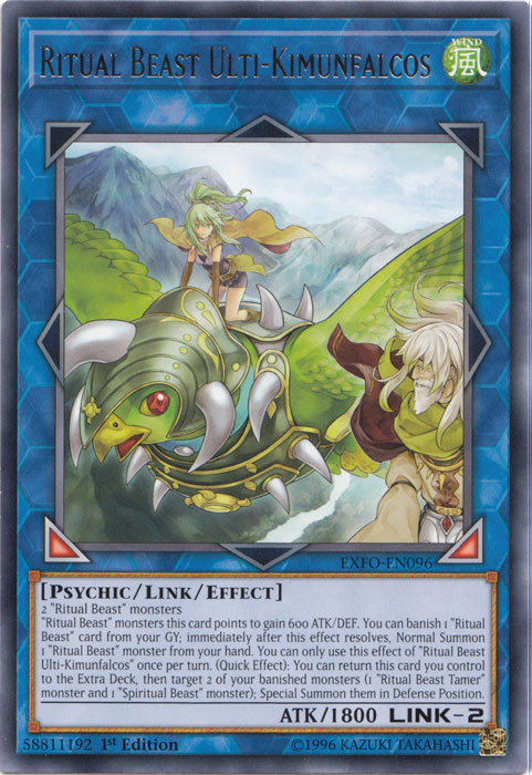 Ritual Beast Ulti-Kimunfalcos [EXFO-EN096] Rare | Odin's Place