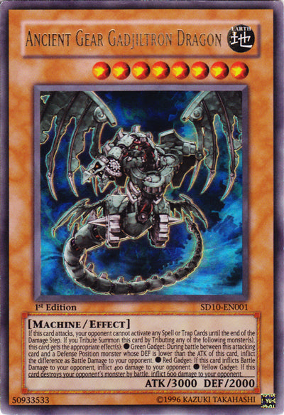 Ancient Gear Gadjiltron Dragon [SD10-EN001] Ultra Rare | Odin's Place