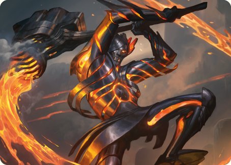 Forgehammer Centurion Art Card [Phyrexia: All Will Be One Art Series] | Odin's Place