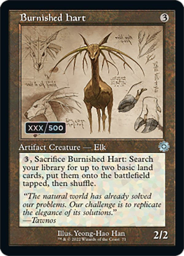 Burnished Hart (Retro Schematic) (Serialized) [The Brothers' War Retro Artifacts] | Odin's Place