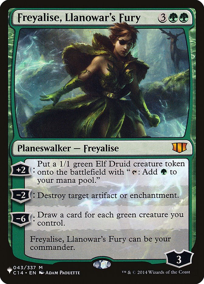 Freyalise, Llanowar's Fury [The List] | Odin's Place