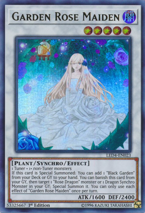 Garden Rose Maiden [LED4-EN023] Ultra Rare | Odin's Place
