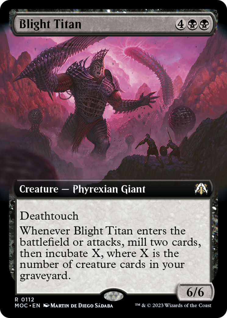 Blight Titan (Extended Art) [March of the Machine Commander] | Odin's Place