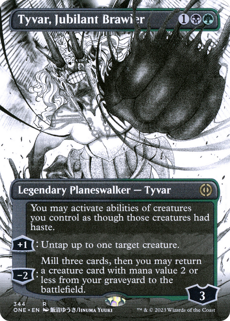 Tyvar, Jubilant Brawler (Borderless Manga) [Phyrexia: All Will Be One] | Odin's Place