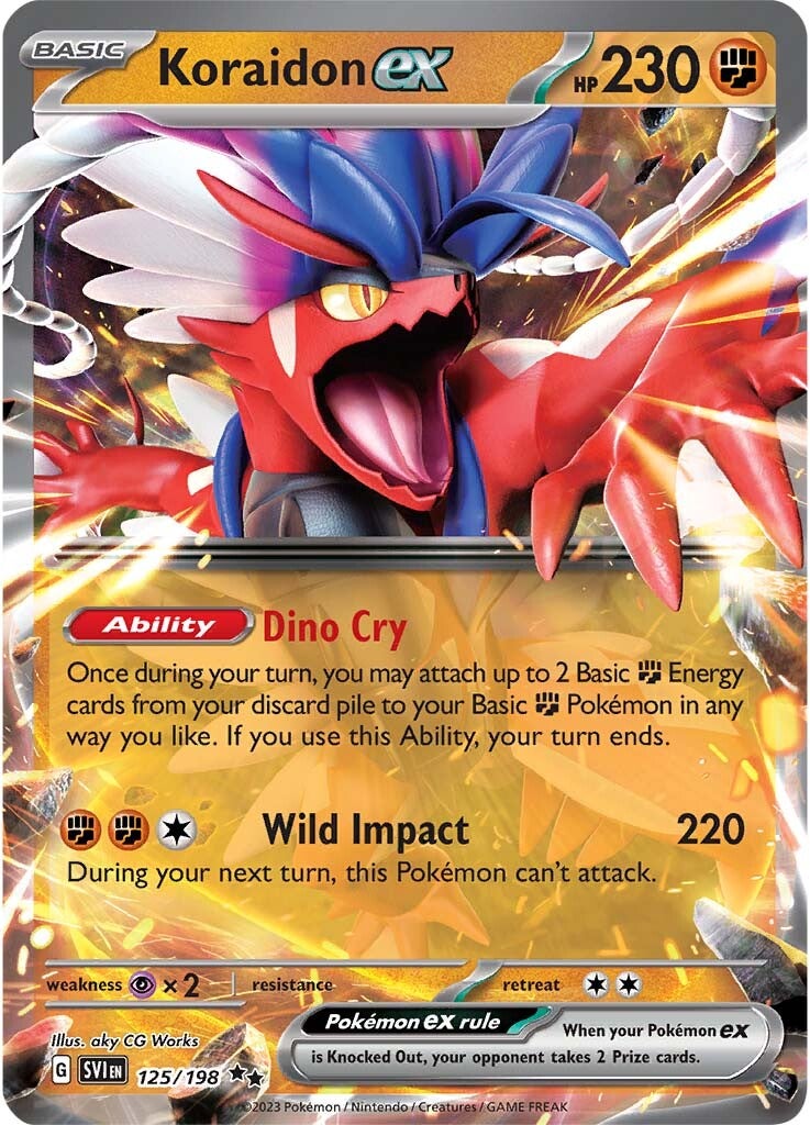Koraidon ex (125/198) [Scarlet & Violet: Base Set] | Odin's Place