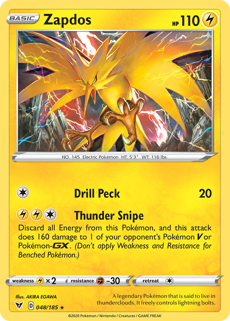 Zapdos (048/185) [Sword & Shield: Vivid Voltage] | Odin's Place