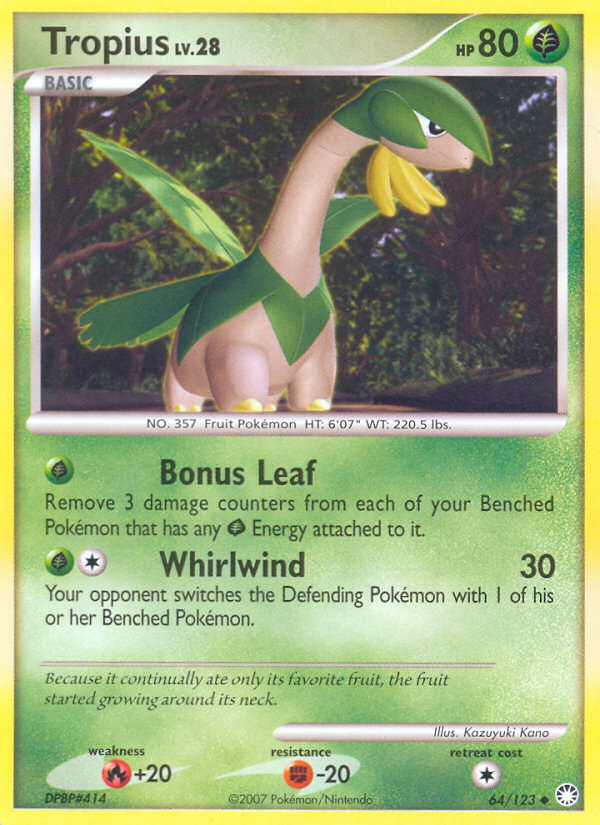 Tropius (64/123) [Diamond & Pearl: Mysterious Treasures] | Odin's Place