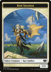 Kor Soldier // Pegasus Double-Sided Token [Commander 2014 Tokens] | Odin's Place
