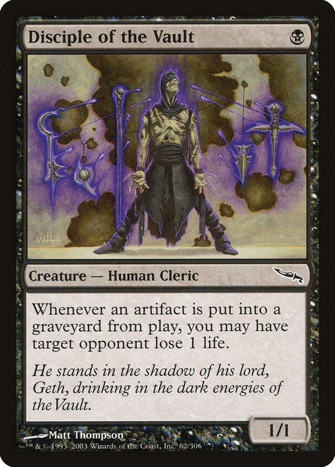 Disciple of the Vault (62) [Mirrodin] | Odin's Place
