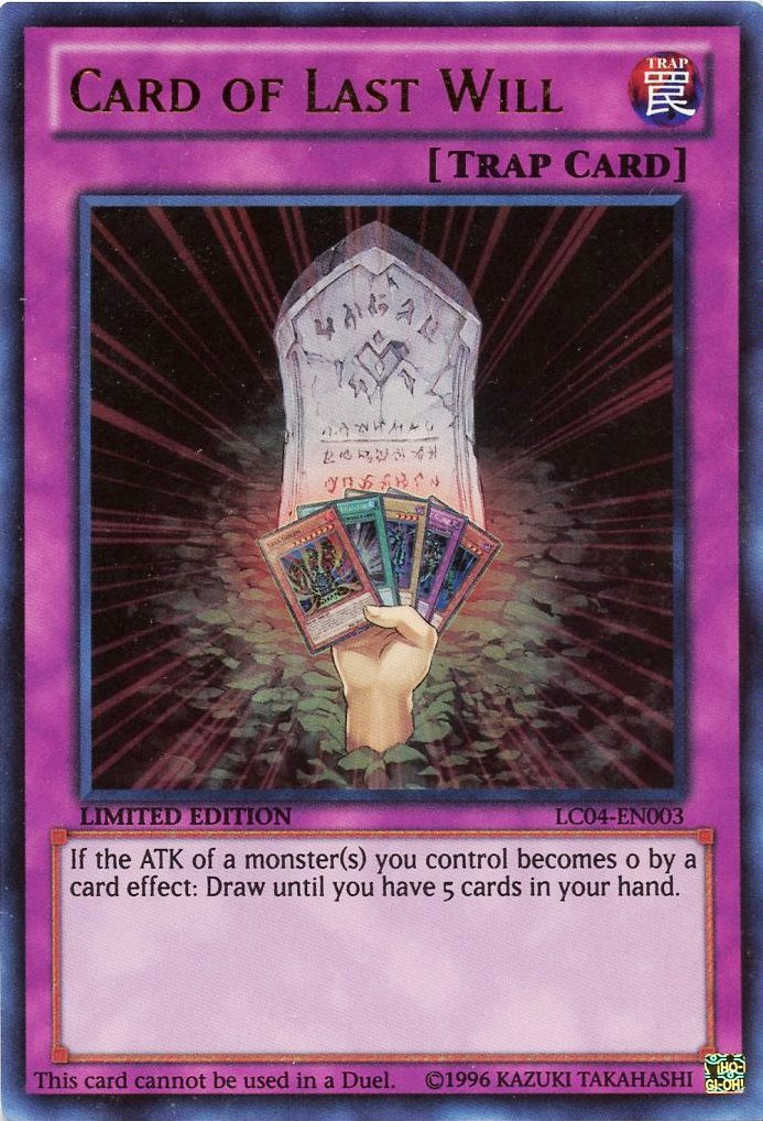 Card of Last Will [LC04-EN003] Ultra Rare | Odin's Place