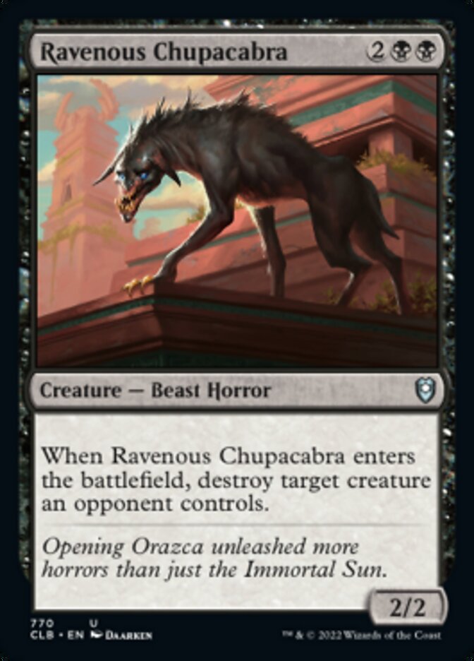 Ravenous Chupacabra [Commander Legends: Battle for Baldur's Gate] | Odin's Place
