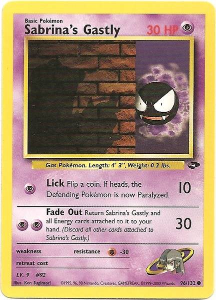 Sabrina's Gastly (96/132) [Gym Challenge Unlimited] | Odin's Place