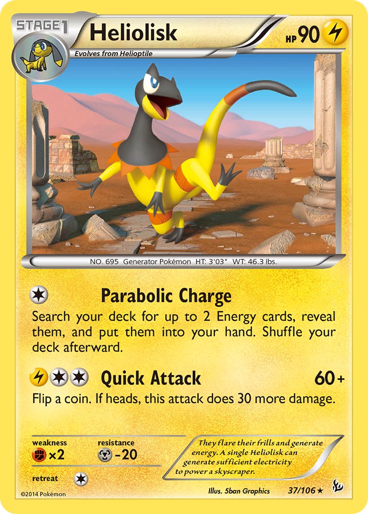 Heliolisk (37/106) (Theme Deck Exclusive) [XY: Flashfire] | Odin's Place