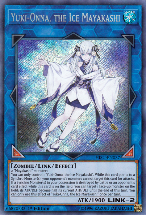 Yuki-Onna, the Ice Mayakashi [HISU-EN037] Secret Rare | Odin's Place