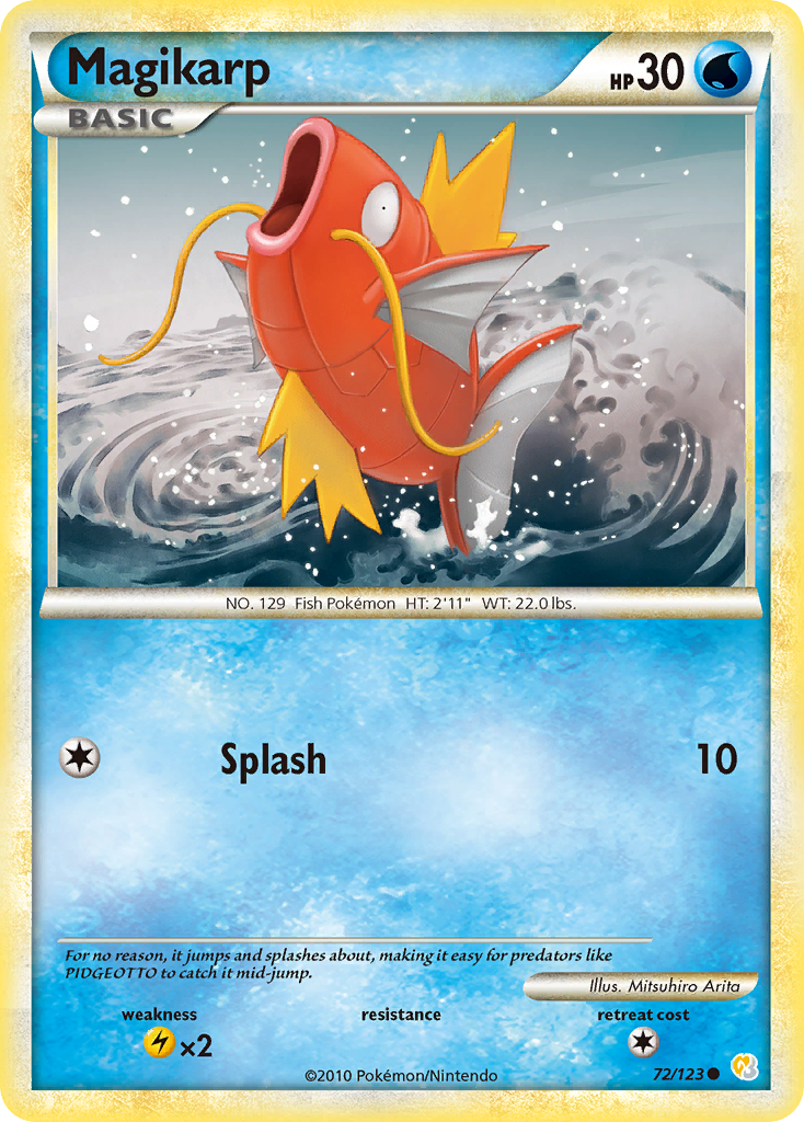 Magikarp (72/123) [HeartGold & SoulSilver: Base Set] | Odin's Place