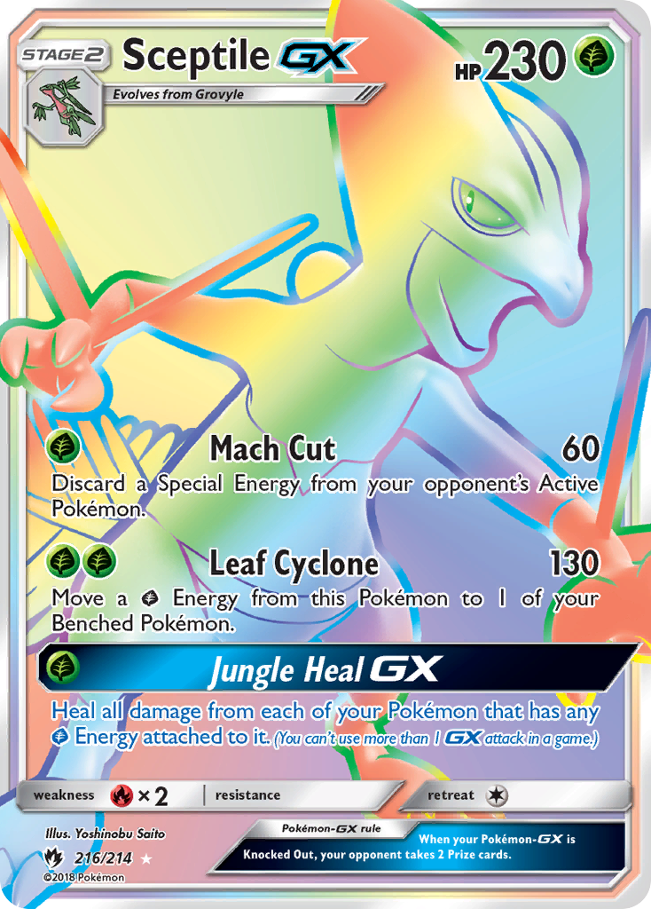 Sceptile GX (216/214) [Sun & Moon: Lost Thunder] | Odin's Place