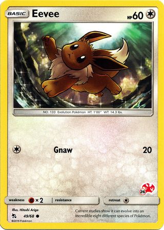 Eevee (49/68) (Charizard Stamp #26) [Battle Academy 2020] | Odin's Place